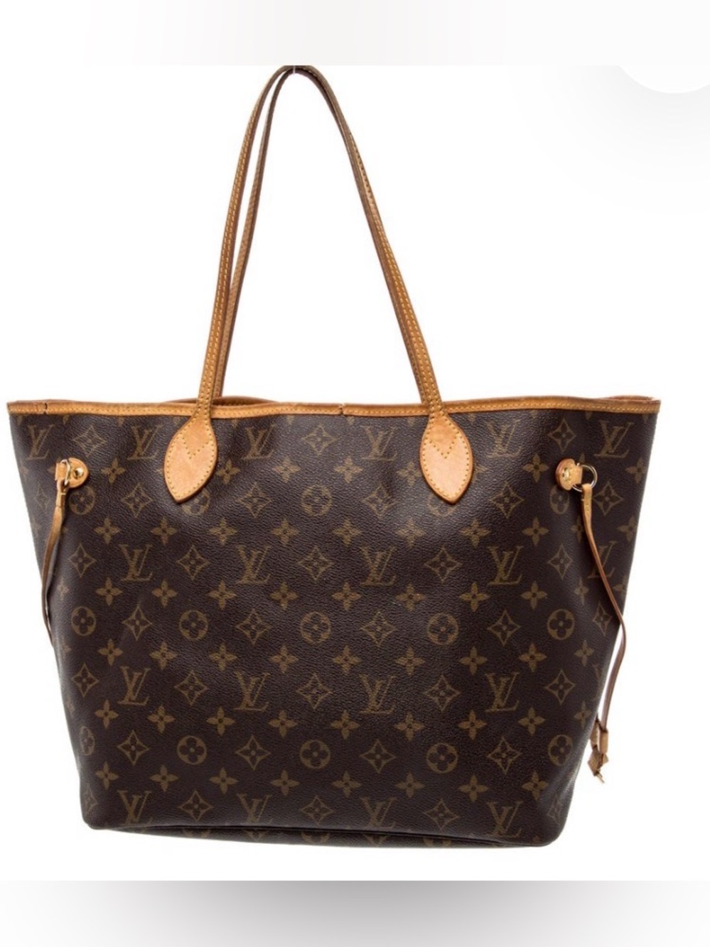 Louis Vuitton Neverfull MM Monogram Tote Bag GM Canvas